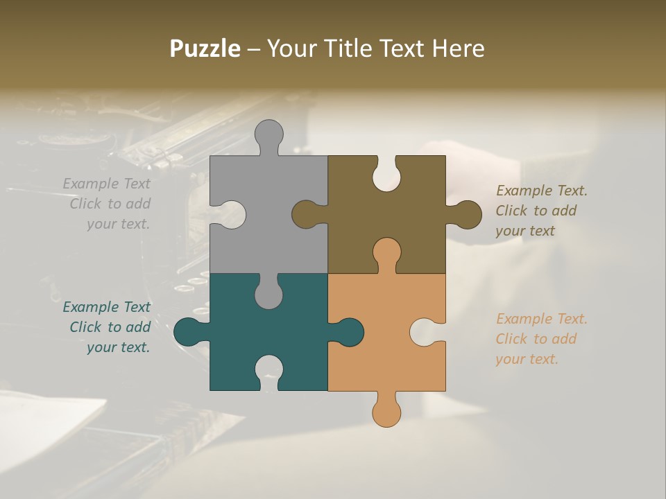 Old Typewriter PowerPoint Template