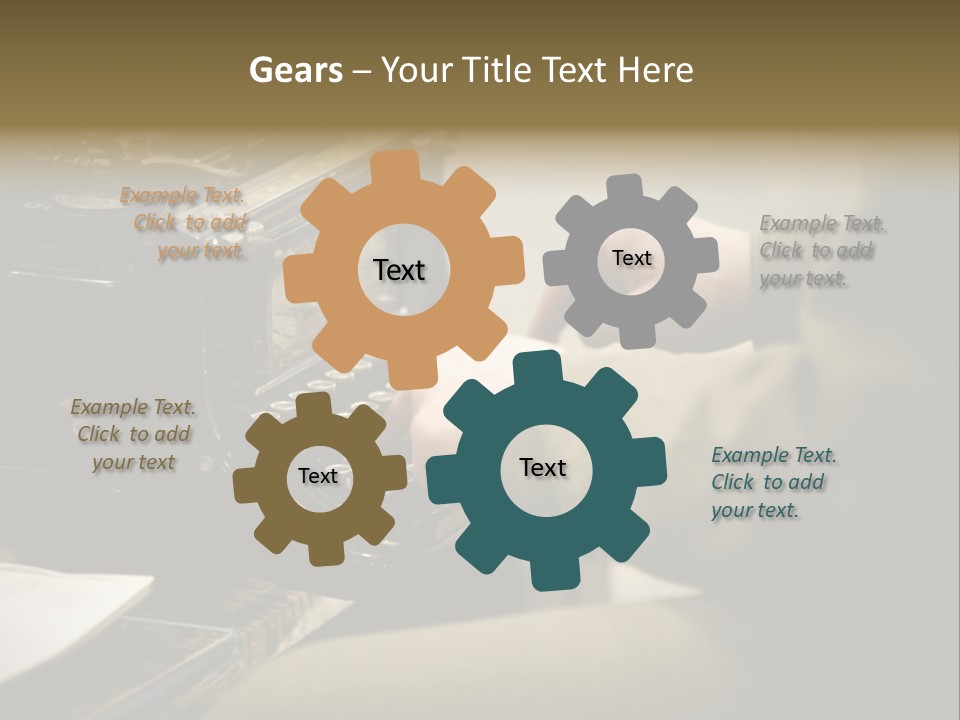 Old Typewriter PowerPoint Template