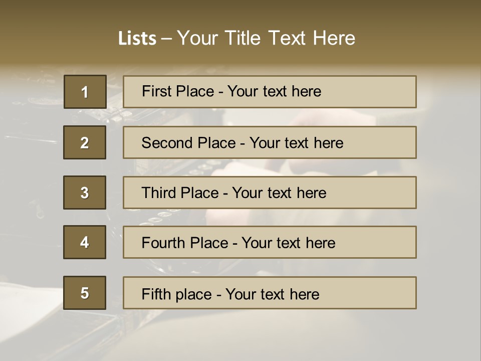 Old Typewriter PowerPoint Template