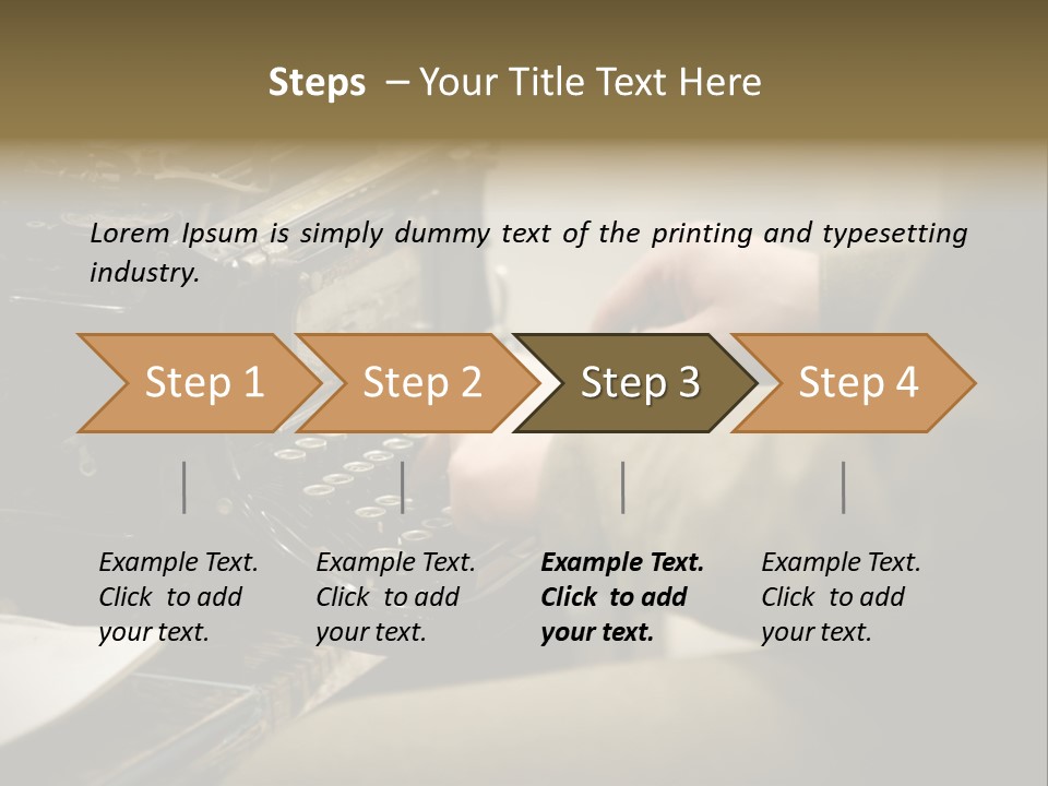 Old Typewriter PowerPoint Template