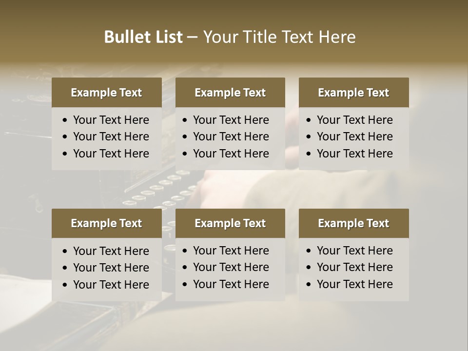 Old Typewriter PowerPoint Template