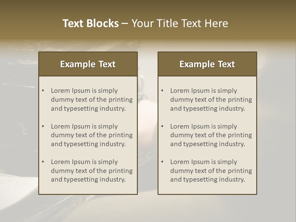 Old Typewriter PowerPoint Template