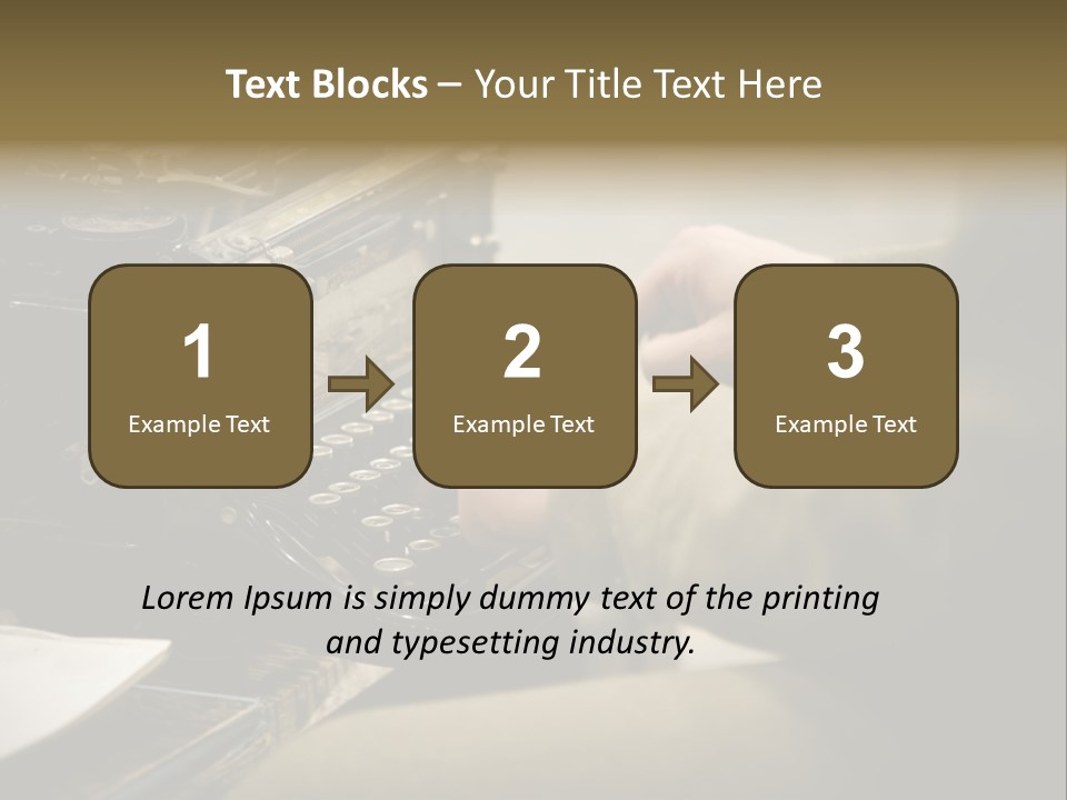 Old Typewriter PowerPoint Template
