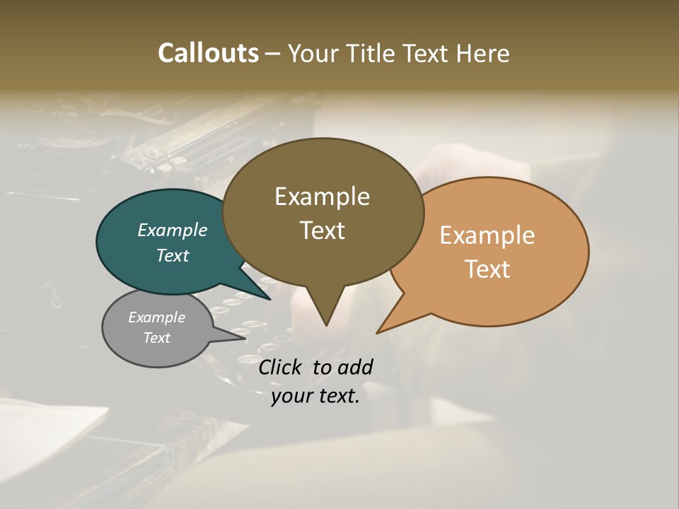 Old Typewriter PowerPoint Template