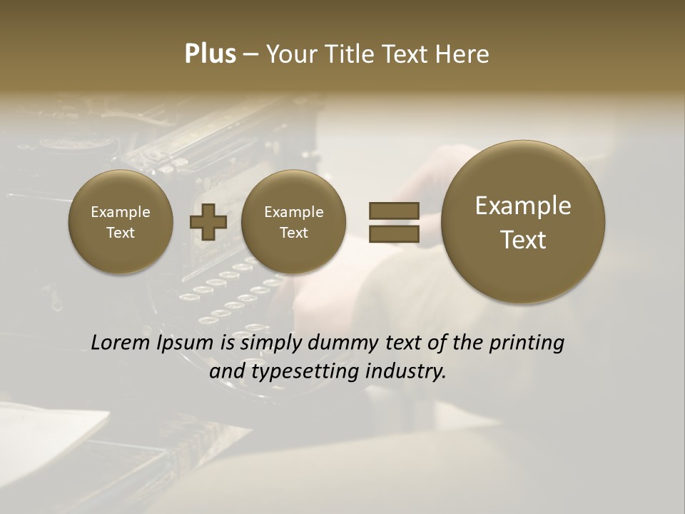 Old Typewriter PowerPoint Template