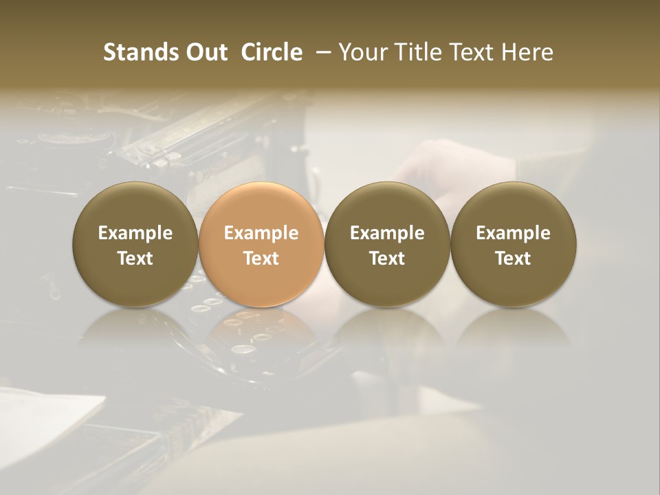 Old Typewriter PowerPoint Template