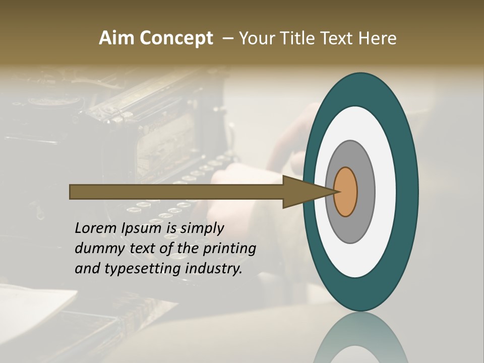 Old Typewriter PowerPoint Template
