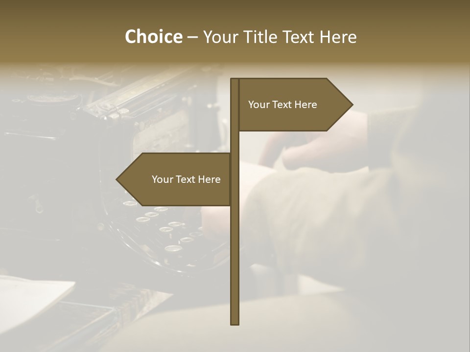 Old Typewriter PowerPoint Template