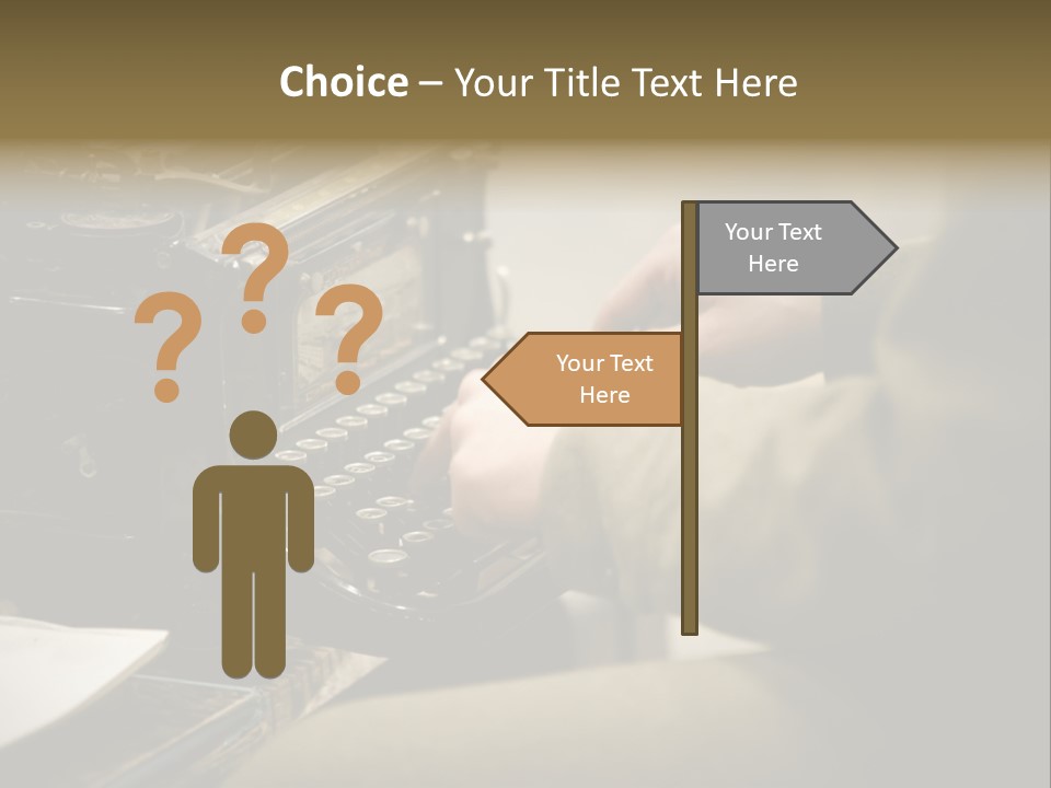 Old Typewriter PowerPoint Template