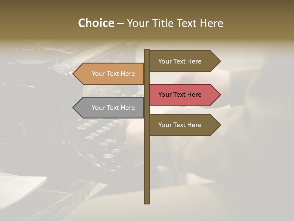 Old Typewriter PowerPoint Template