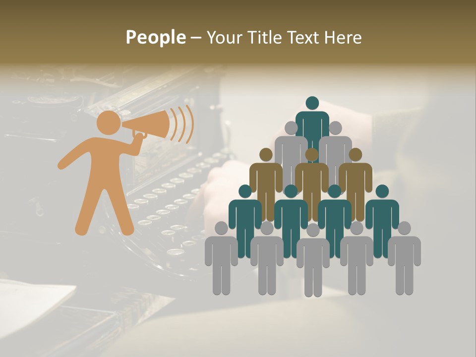 Old Typewriter PowerPoint Template