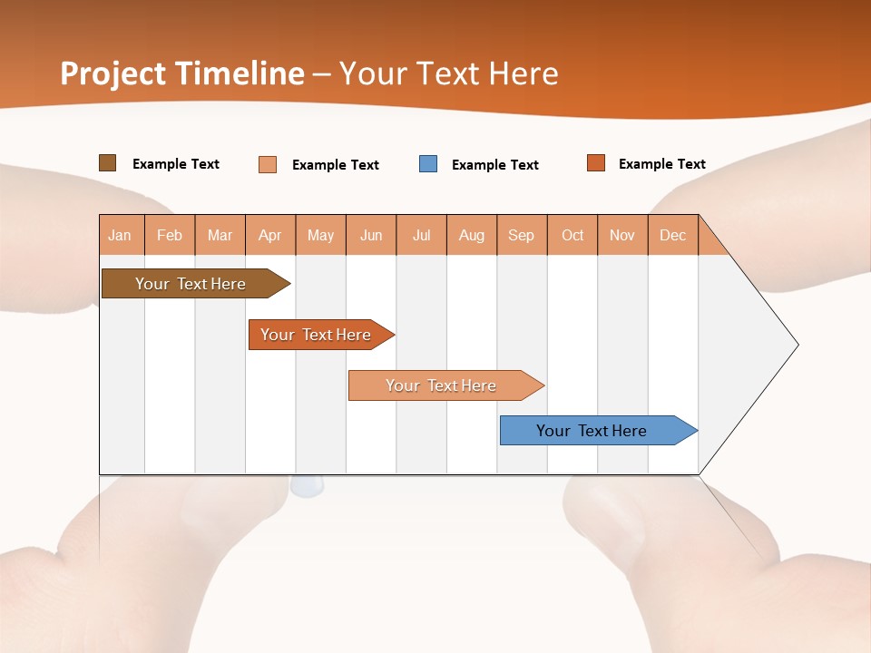 Hands And Puzzle, Isolated On White Background PowerPoint Template