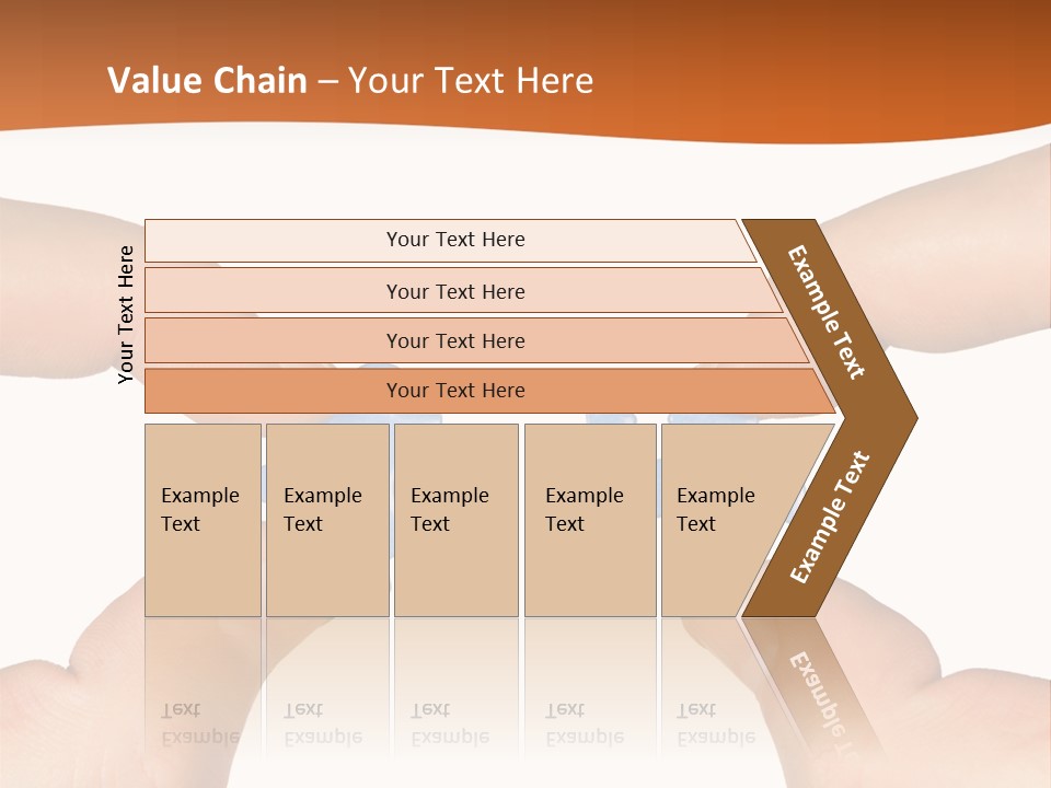 Hands And Puzzle, Isolated On White Background PowerPoint Template