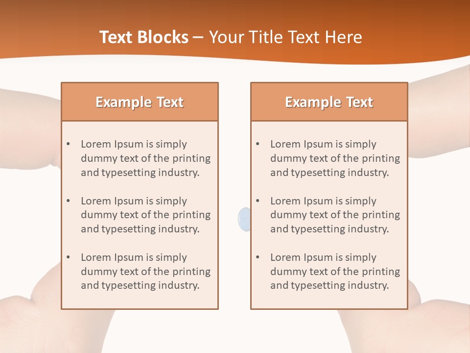 Hands And Puzzle, Isolated On White Background PowerPoint Template