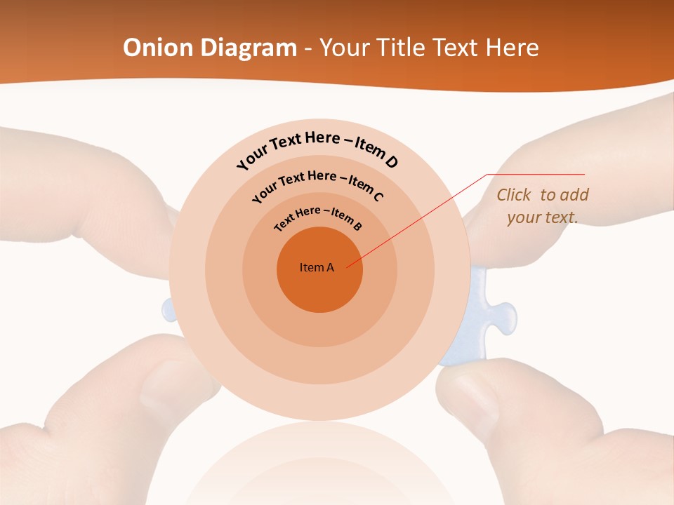 Hands And Puzzle, Isolated On White Background PowerPoint Template