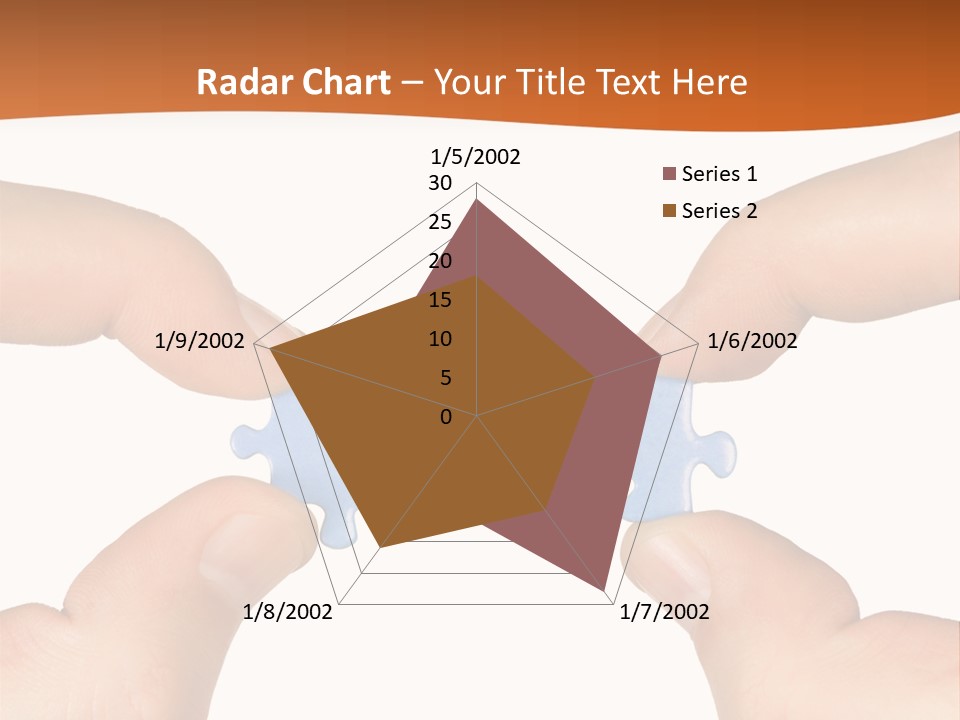 Hands And Puzzle, Isolated On White Background PowerPoint Template
