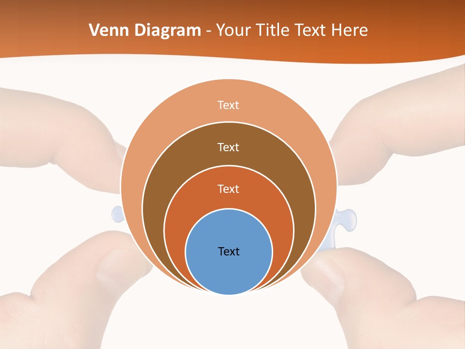 Hands And Puzzle, Isolated On White Background PowerPoint Template
