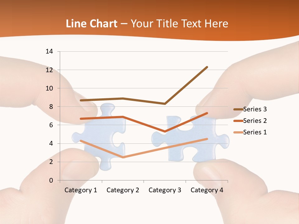 Hands And Puzzle, Isolated On White Background PowerPoint Template