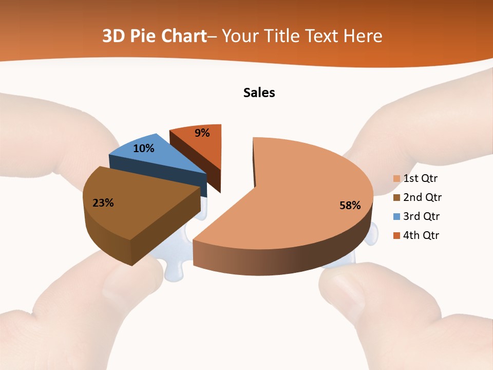 Hands And Puzzle, Isolated On White Background PowerPoint Template
