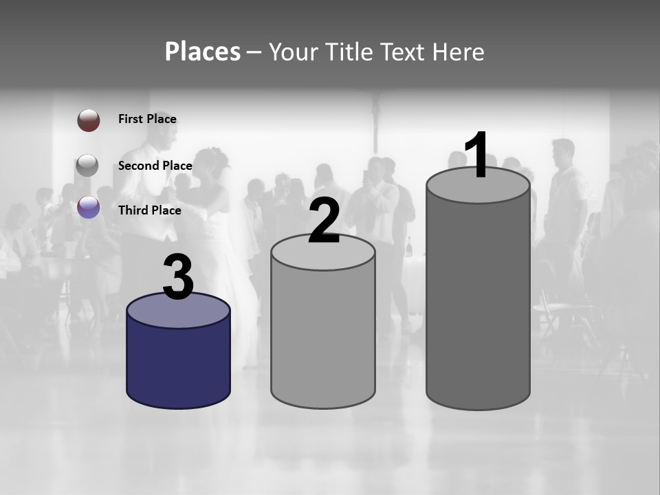 Bride And Groom Dancing PowerPoint Template