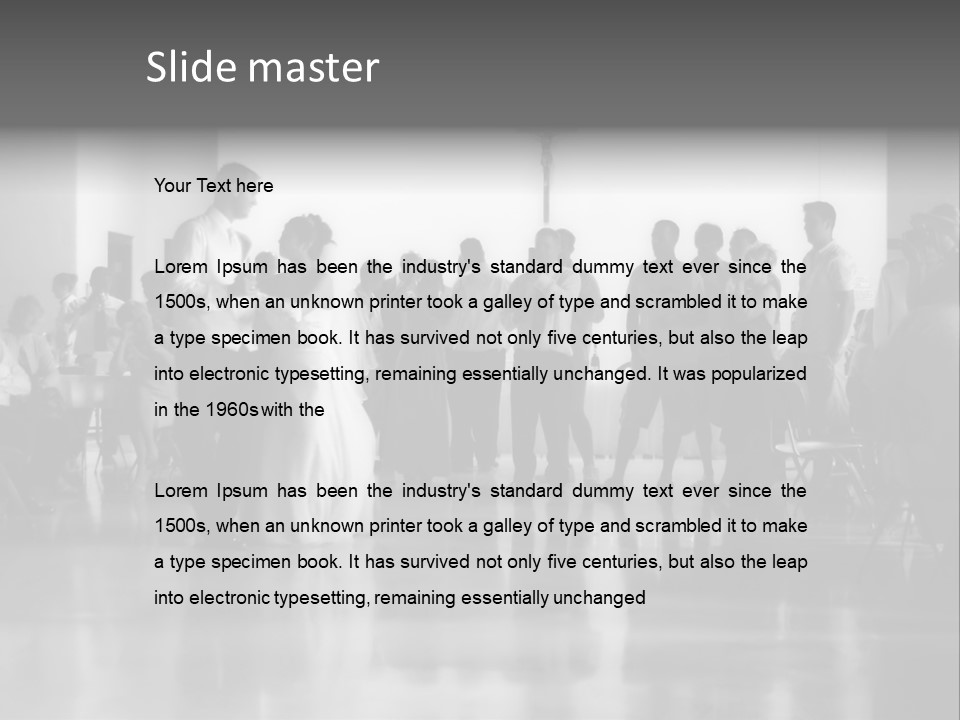 Bride And Groom Dancing PowerPoint Template