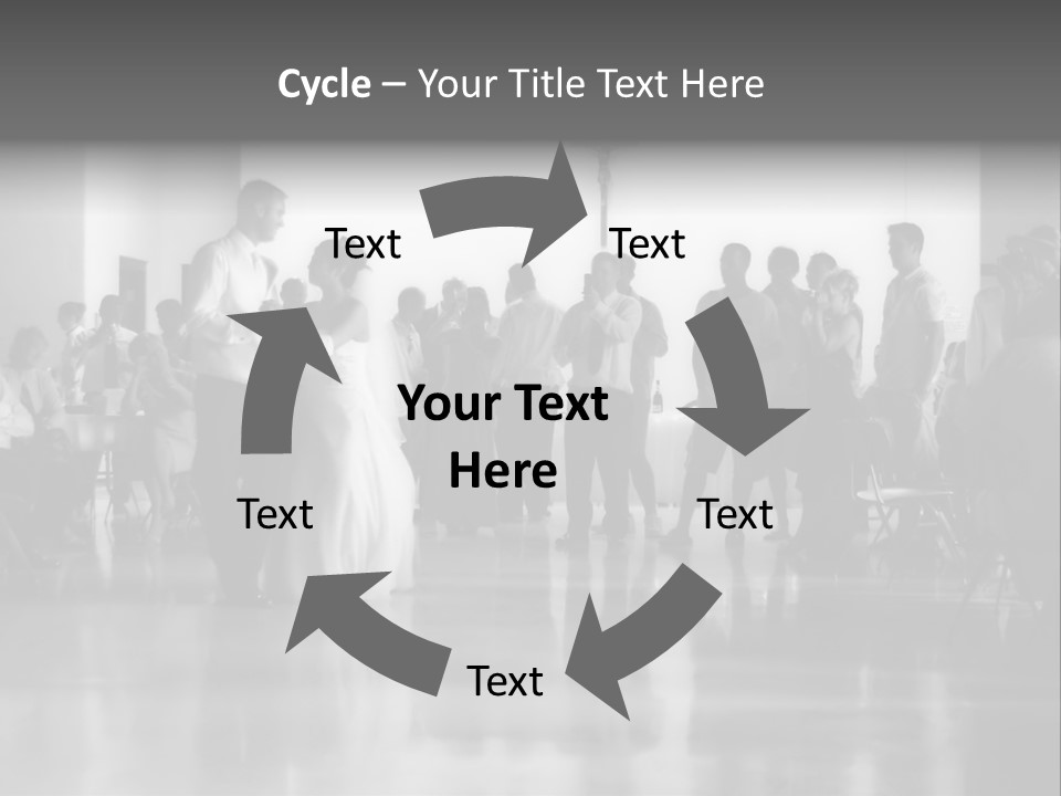 Bride And Groom Dancing PowerPoint Template