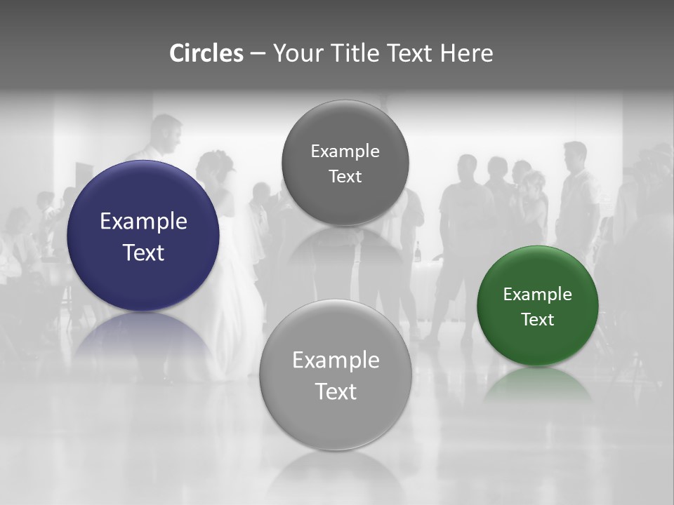 Bride And Groom Dancing PowerPoint Template