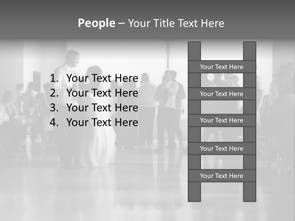 Bride And Groom Dancing PowerPoint Template