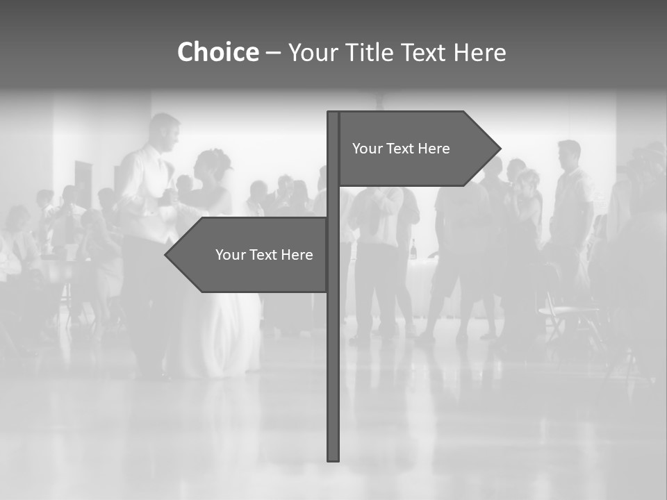 Bride And Groom Dancing PowerPoint Template