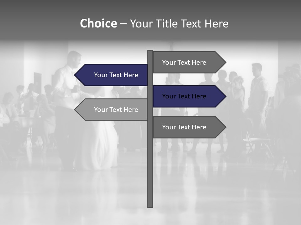 Bride And Groom Dancing PowerPoint Template