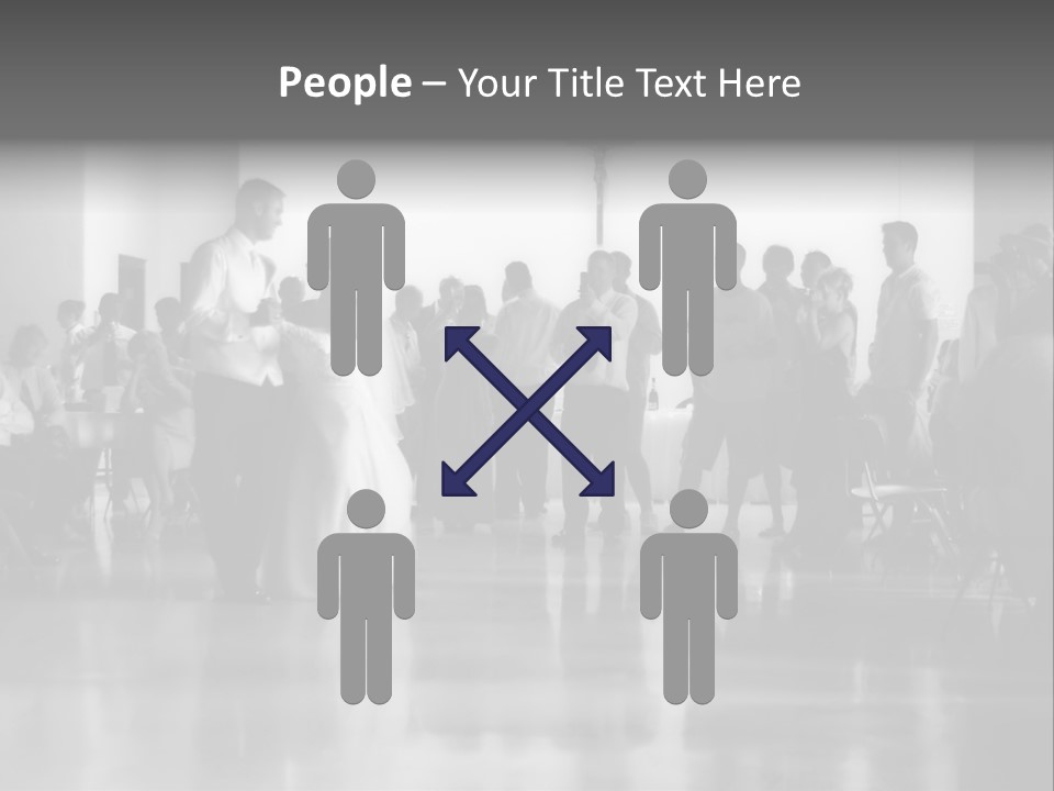 Bride And Groom Dancing PowerPoint Template