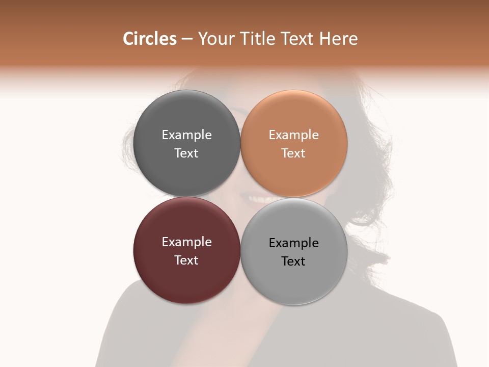 Portrait Of A Lovely Asian Business Woman PowerPoint Template