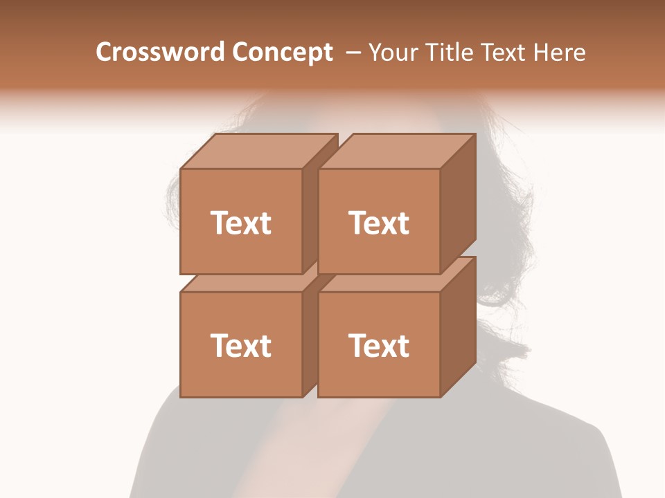 Portrait Of A Lovely Asian Business Woman PowerPoint Template