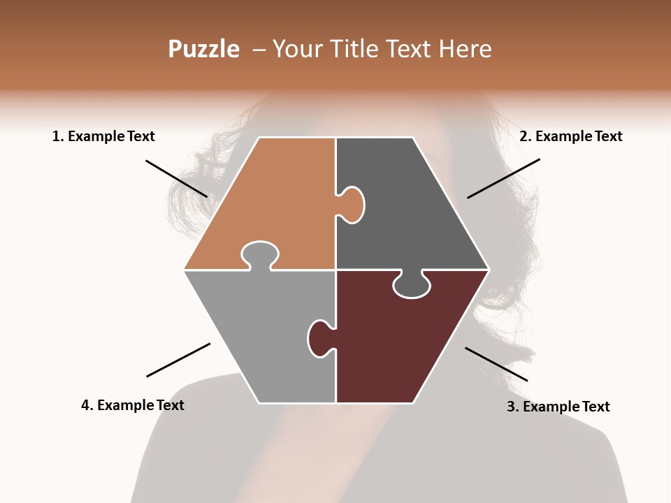 Portrait Of A Lovely Asian Business Woman PowerPoint Template