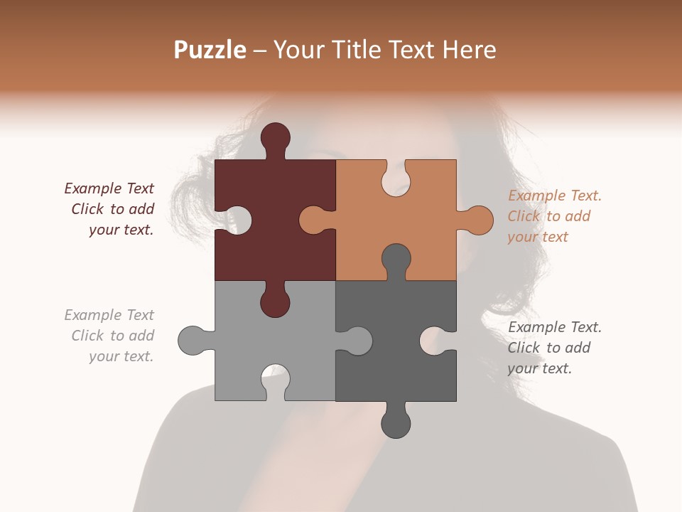 Portrait Of A Lovely Asian Business Woman PowerPoint Template