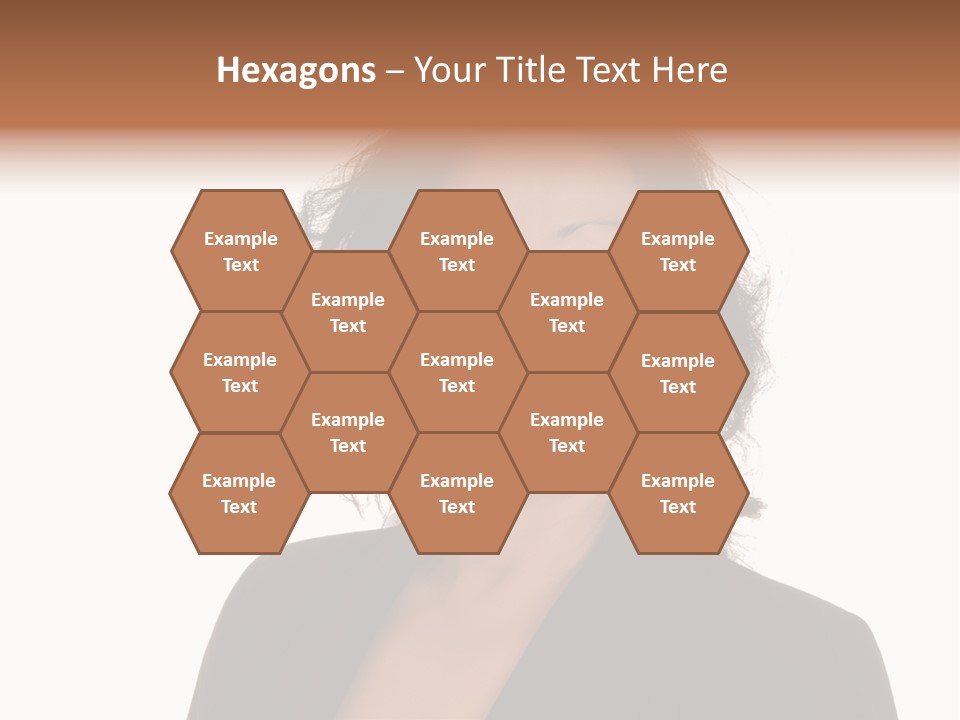 Portrait Of A Lovely Asian Business Woman PowerPoint Template