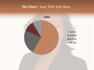 Portrait Of A Lovely Asian Business Woman PowerPoint Template