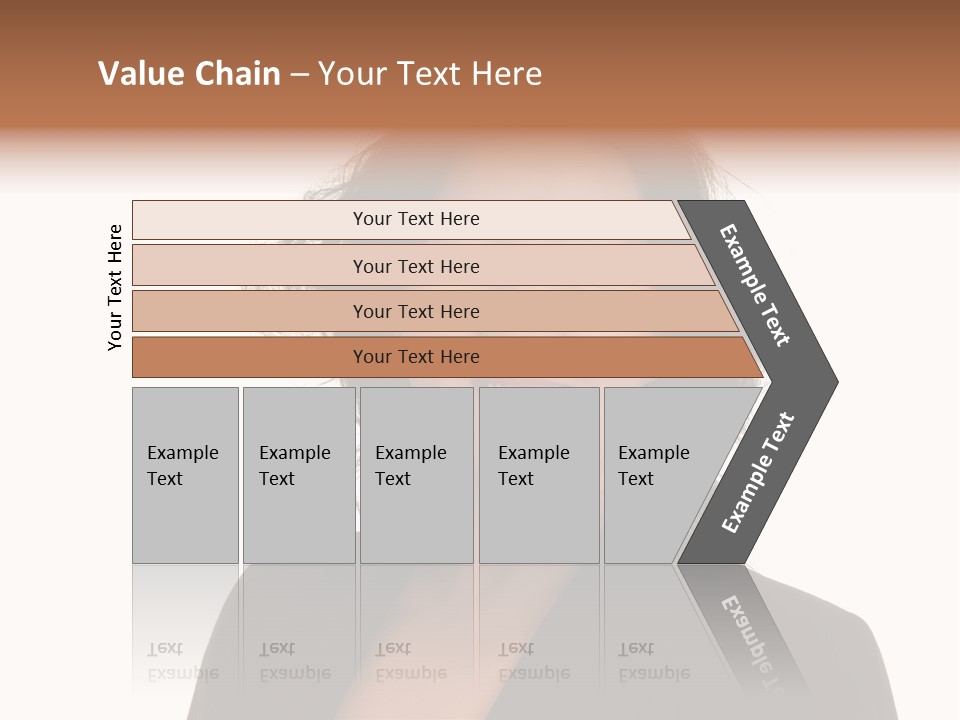 Portrait Of A Lovely Asian Business Woman PowerPoint Template