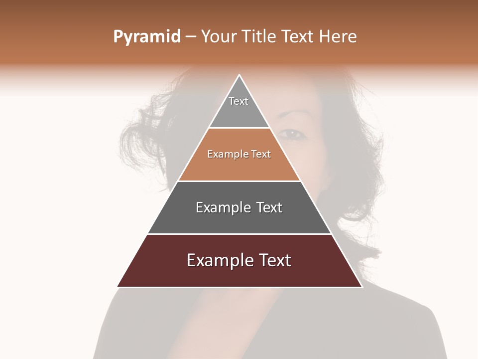 Portrait Of A Lovely Asian Business Woman PowerPoint Template