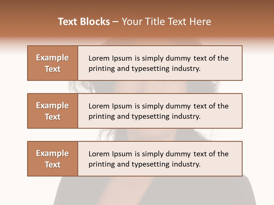 Portrait Of A Lovely Asian Business Woman PowerPoint Template