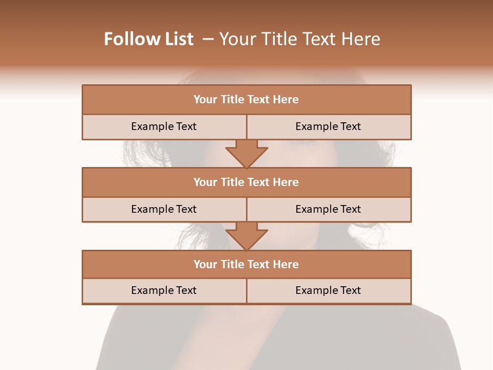 Portrait Of A Lovely Asian Business Woman PowerPoint Template