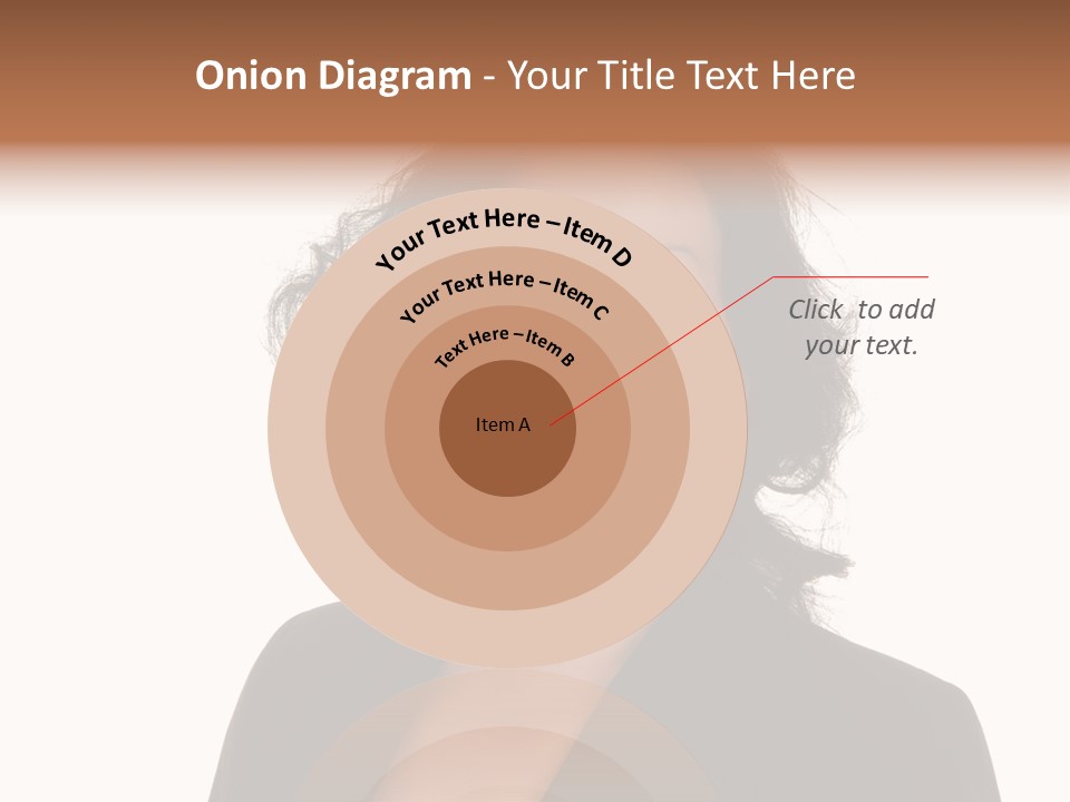 Portrait Of A Lovely Asian Business Woman PowerPoint Template