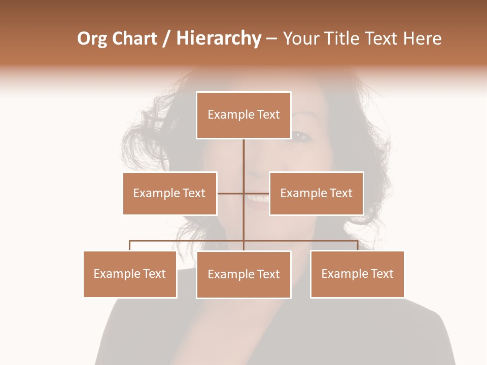 Portrait Of A Lovely Asian Business Woman PowerPoint Template