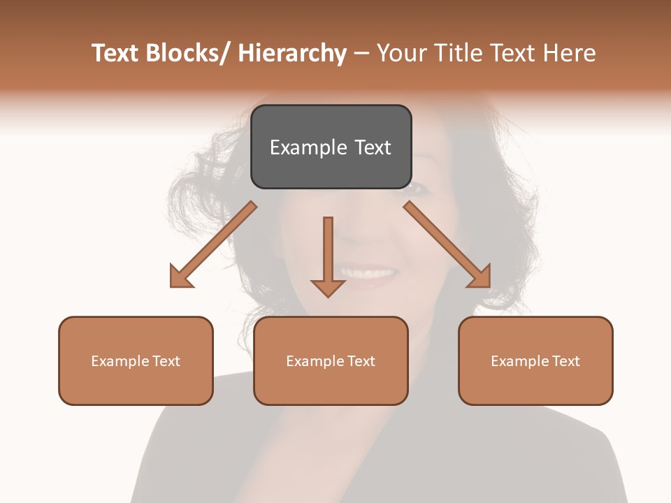 Portrait Of A Lovely Asian Business Woman PowerPoint Template