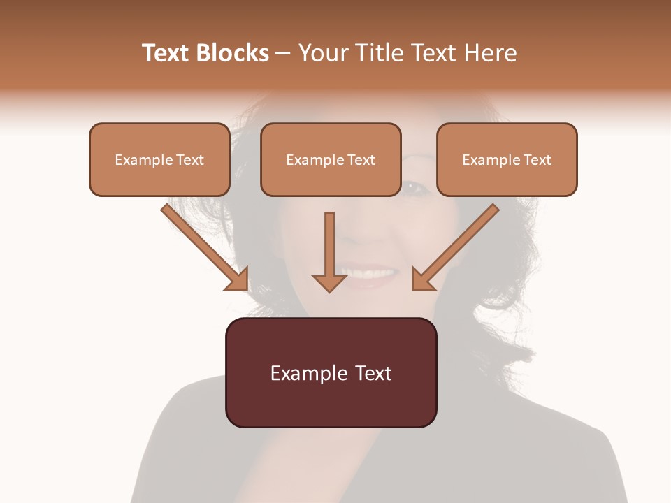 Portrait Of A Lovely Asian Business Woman PowerPoint Template