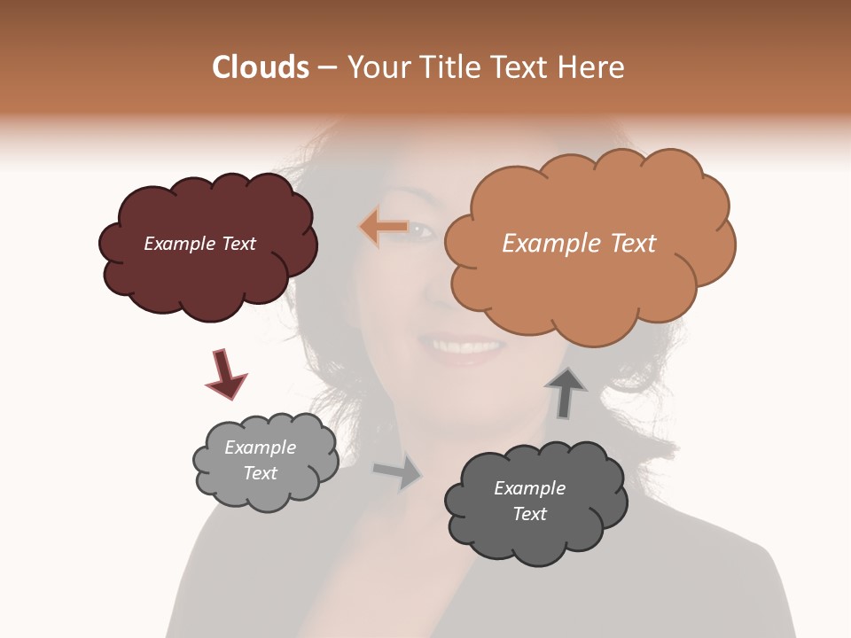 Portrait Of A Lovely Asian Business Woman PowerPoint Template