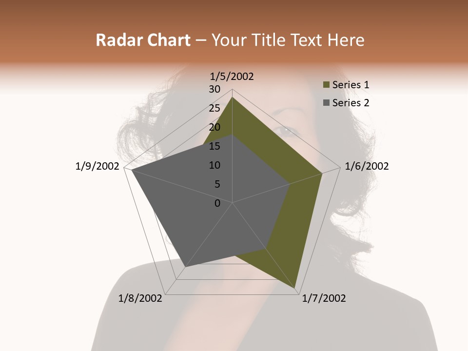 Portrait Of A Lovely Asian Business Woman PowerPoint Template