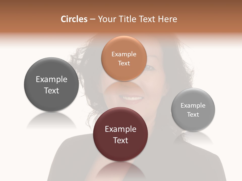 Portrait Of A Lovely Asian Business Woman PowerPoint Template