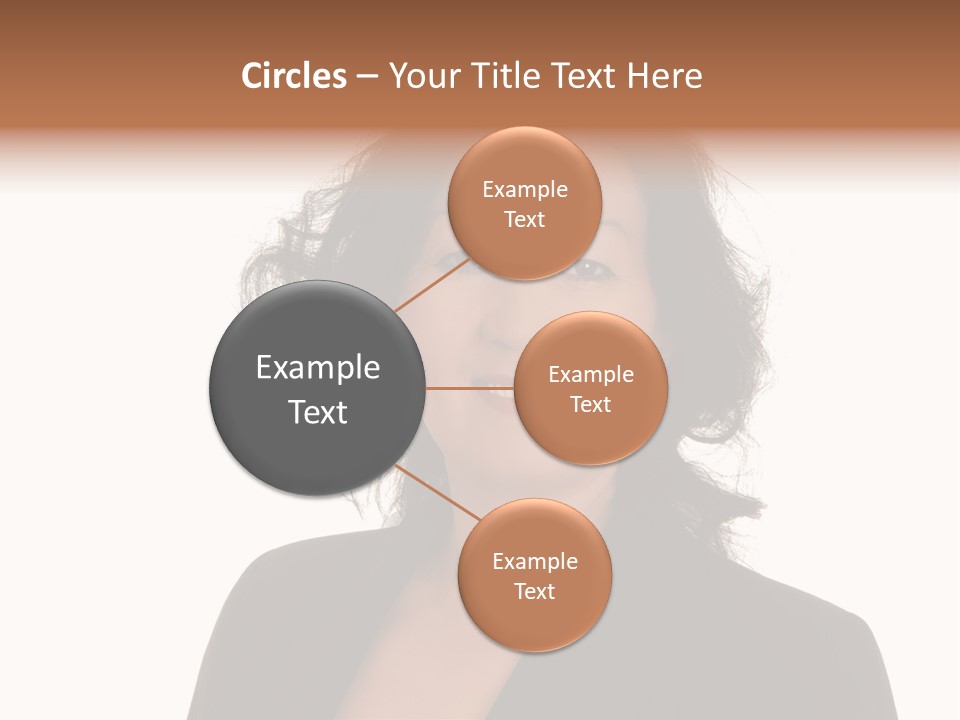 Portrait Of A Lovely Asian Business Woman PowerPoint Template