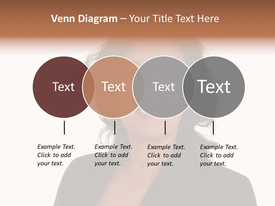 Portrait Of A Lovely Asian Business Woman PowerPoint Template
